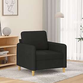 vidaXL Fåtölj svart 60 cm tyg 359466