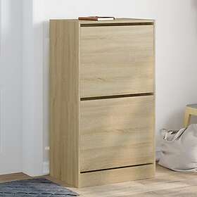 vidaXL Skoskåp med 2 flip-lådor sonoma-ek 60x42x108 cm 3214387