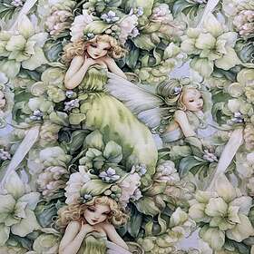 Whimsical ZannaZ Fairy Garden, green Zelected By