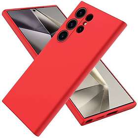 CaseOnline Liquid silikon skal Samsung Galaxy S24 Ultra - China Red