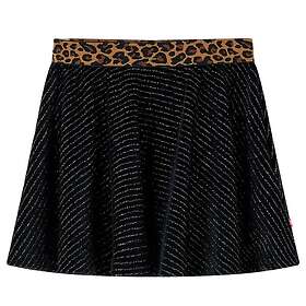 vidaXL Kjol för barn leopardmönster svart 104 14480