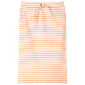 vidaXL Rak kjol med ränder för barn fluorescerande orange 140 10928