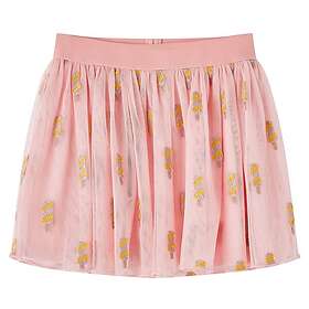 vidaXL Volangkjol för barn ljusrosa 104 14638