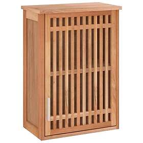 vidaXL Väggmonterat badrumsskåp 42x23x60 cm massivt valnötsträ 350357