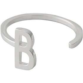 Design Letters Ring Silver A-Z B