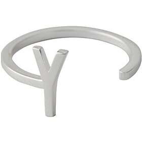 Design Letters Ring Silver A-Z Y