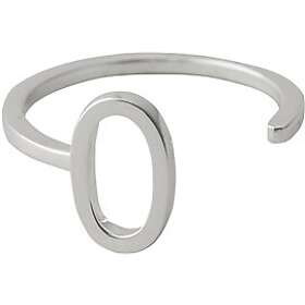 Design Letters Ring Silver A-Z O