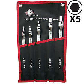 Bato Dubbel lednyckelsats 6kt. 2-14mm. 5 delar