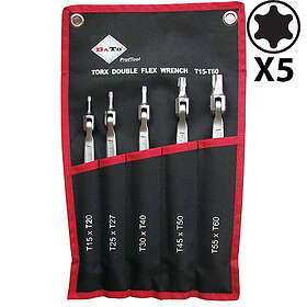Bato Dubbel lednyckelsats Torx 15-60. 5 delar