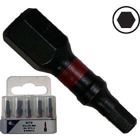 Bato 1/4" Bits Torsion S4 slag 6kt. 3mm x 25mm