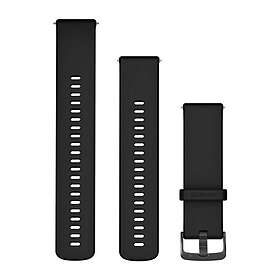 Garmin Quick Release Armband 22 Mm Silikon, Sort/skifergrå