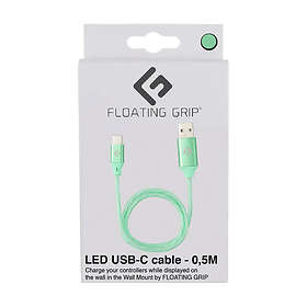 Floating Grip 0.5m Led Usb-c-kabel, Grön