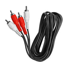 Ekon Ljudkabel 2 Rca Hane Till 2 Rca Hane 1,8m