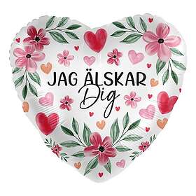 Jag. Folieballong Lskar Dig Floral - Hitta Bästa Pris På Prisjakt