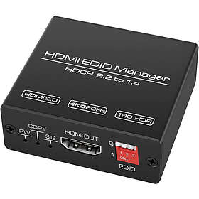 NÖRDIC HDMI EDID Emulator - HDMI 2.0b 4K60Hz 18Gbps HDCP2.2 CEC HDR YUV 4:4:4 HDMI-EMU1