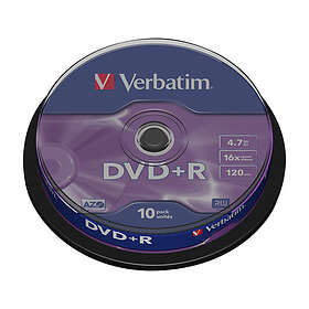 Verbatim DVD+R Matt Silver 4,7 GB 10st
