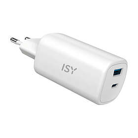 ISY Iac-5065 Universal Laddare 65w Usb-c Med Gan Teknik Inklusive 2 Meter Usb-c Kabel