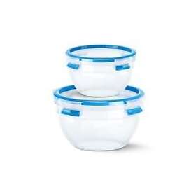 Emsa CLIP & CLOSE N1011600, Container, Rund, 2,6l, Blå, Transparent, Polypropylen (PP), Termoplastisk elastomer (TPE), Tyskland