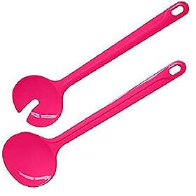 Fackelmann salladspann, plast, rosa, 29,5 x 8,2 x 2,6 cm