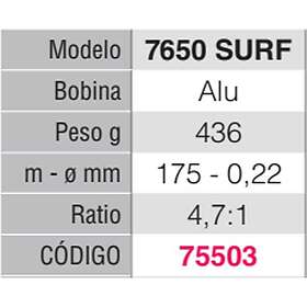 Spinit Log Surf Surfcasting Reel Silver 7650