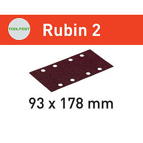 Festool Schleifblatt Delta/7 P150 Rubin 2 – Für Holz, Mit StickFix-Haftsystem, Für DTS/DTSC/DS 400