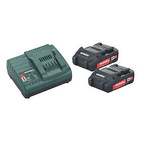 Metabo Batteripaket 18V 2x2,0Ah med laddare SC 30