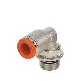 Metal Work Pneumatic Instickskoppling vinkel komposit för 6x8mm Utv.gänga 1/8"