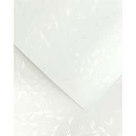 Galleri Papper Mönstrade A4 Liana Vit 50 ark 100g