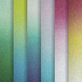 Galleri Papper Skimrande A4 6 ark Sunset Ombre Shades 230g