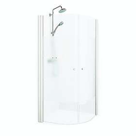 Macro Design Duschhörn Spirit Round Rund 80x90 Vit Sc DHSCV809SC