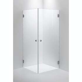 INR Duschhörn Arc 12 Måttanpassad Opal klar, Krom 11212500