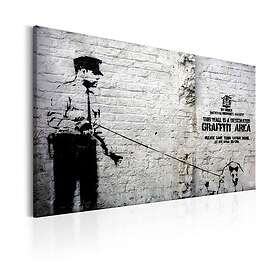 Arkiio Tavla Graffiti Area Police And A Dog By Banksy (Police and a Dog) by 120x80 A3-N4162-DKXL