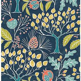 A Street Prints Tapet Groovy Garden FD25830 Bluebell