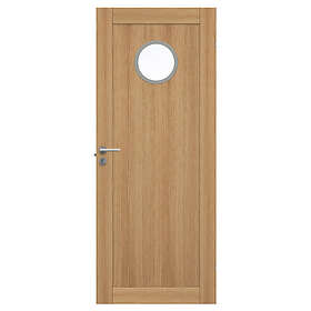 Swedoor Innerdør Unique 01L GWA 130 Träfanér DÖRRBLAD UNIQUE EK 825X2040MM KLGL