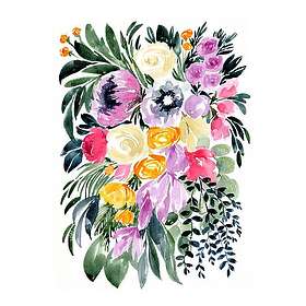 Pelcasa Poster Urja Loose Floral Watercolor Bouquet 50x70 cm 2436165-3