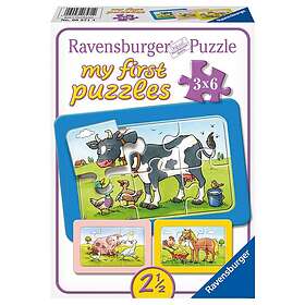 Ravensburger Pussel Djurvänner 3x6 Bitar