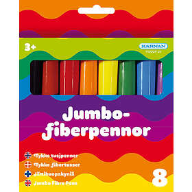 Kärnan Fiberpennor Jumbo 8 st