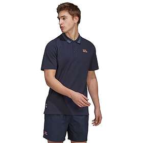 Adidas Bayern Munich Q2 21/22 Short Sleeve Polo Blå M