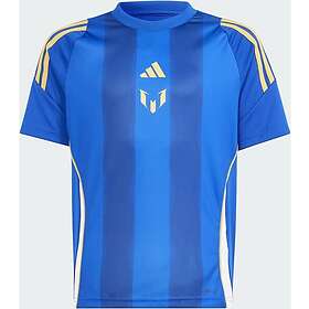 Adidas Messi Short Sleeve T-shirt Blå 15-16 Years Pojke