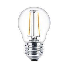 Philips E27 2W LED Filament Klot varmvit