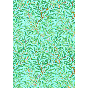 William Morris Tapet QUEEN SQUARE WALLPAPERS Willow Bough Sky/Leaf Green 216948
