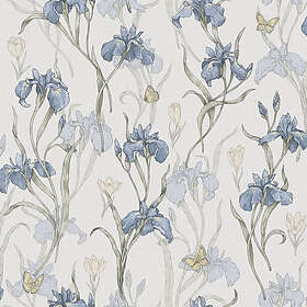 Sandbergs Tapeter Iris sky blue S10134