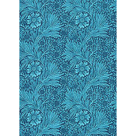 William Morris Tapet QUEEN SQUARE WALLPAPERS Marigold Navy 216954