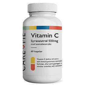 CareMe Vitamin C syraneutral 500 mg 60 kapslar