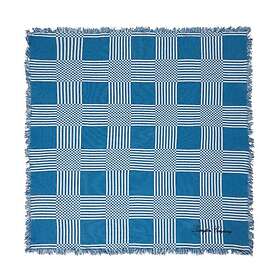 Lexington Checked Recycled Cotton picknickfilt 150x150 cm Blue
