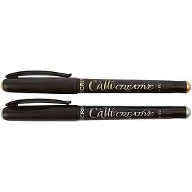 Silver Kalligrafipennor Guld och