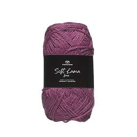 Svarta Fåret Garn Soft Lama Fine 50g ljung – Magenta haze 943