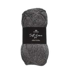 Svarta Fåret Garn Soft Lama Fine 50g mörkgrå – Lava stone grey 908