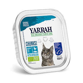 Yarrah Organic Cat Fish Chunks Grain Free 100g