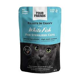 FourFriends Four Friends Cat Sterilized White Fish in Gravy 85g